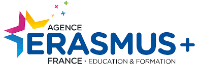 Logo de l'agence Erasmus+ France.
