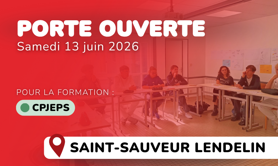 Porte ouverte CPJEPS, Saint-Sauveur-Lendelin, juin 2026.