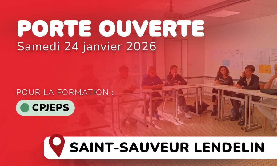 Porte ouverte CPJEPS, Saint-Sauveur Lendelin, janvier 2026.