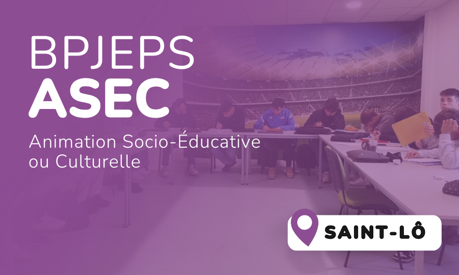 Formation BPJEPS ASEC à Saint-Lô, étudiants en salle.